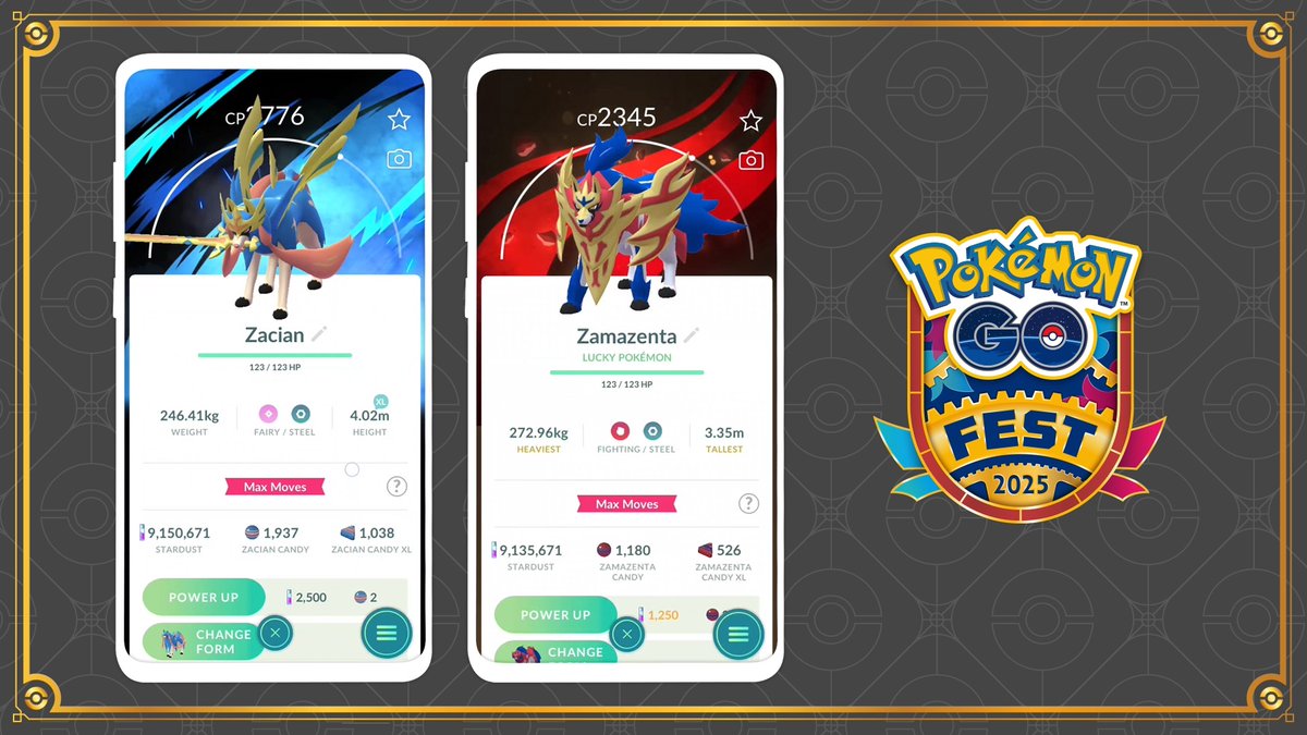 「Pokémon GO Fest 2025:グローバル」で、2つの新しい「フィールド効果」、「きょじゅうざん」と「きょじゅうだん」で剣と盾の力を解き放とう! #PokemonGOFest2025 #ポケモンGO