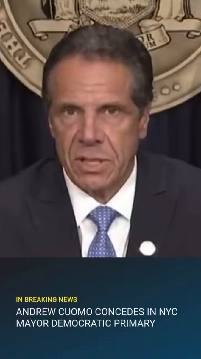 Andrew Cuomo’s concession speech made me kind of emotional. Congrats Zohran.
