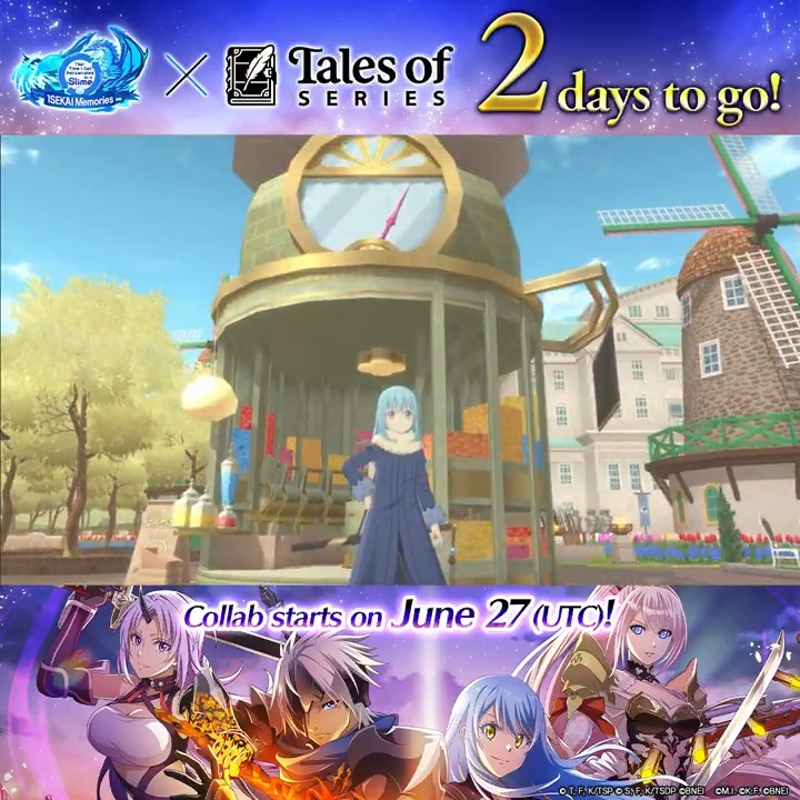 Collab on the horizon! ✨Days left: 2✨ Build iconic facilities like the Gumi Shop, straight from the Tales universe! #TalesofSlime #ISEKAIMemories #SlimeIM #tensura