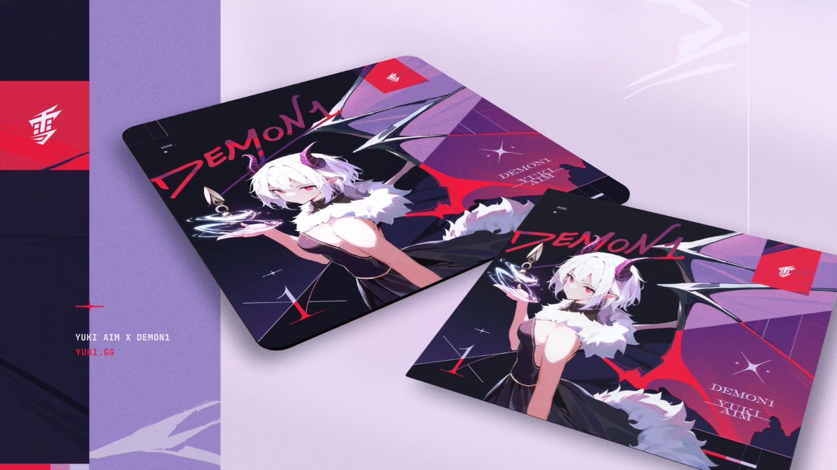 Revealing our official mousepad collaboration with Valorant World Champion Demon1 😈 Pre-orders start in 24 hours 🌐