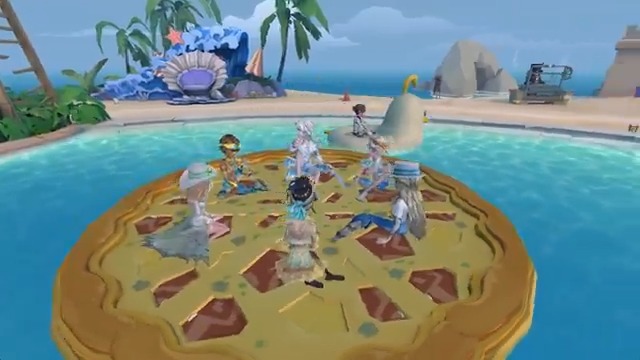 夏イベントテーマの公共マップ 「ココナッツウェーブ」が 6月26日から実装されるの！ 砂のお城を探検したり ピザのフロートで合体！ ヤシの木をゆすって ココナッツジュースを飲んじゃおう♪ 今回のマップはビーチバレーも楽しめるの！ 皆で一緒にリゾートに遊びにいこう✨ #IdentityV #第五人格