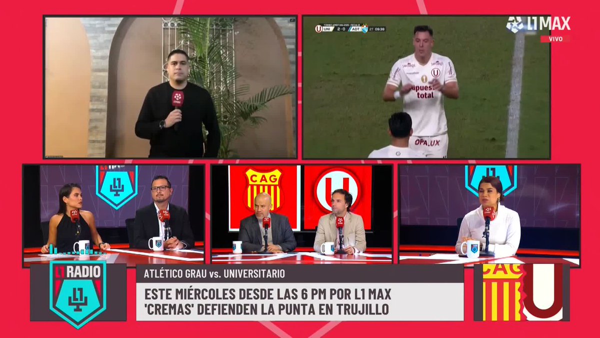 ✅ EN VIVO desde Trujillo Gustavo Peralta Gustavo Peralta Coello " "En las próximas horas se completa la venta de Marcos López por más de 2 millones de dólares, el mejor peruano en el extranjero" #L1Radio 📺 Conoce cómo ver L1MAX en vivo 👉