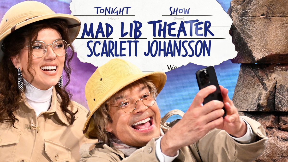 Mad Lib Theater w/ Scarlett Johansson 🦖 Jurassic World #FallonTonight #JurassicWorldRebirth