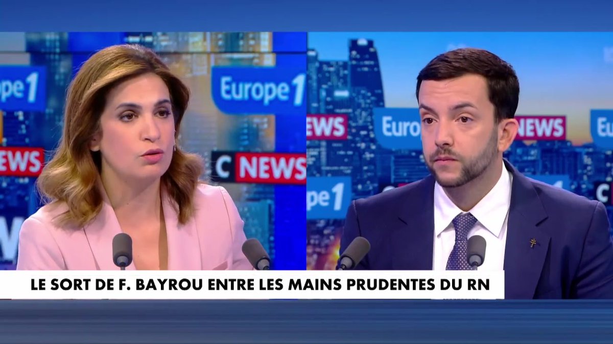 Censure : "Faire tomber Monsieur Bayrou ça ne fera pas baisser l'âge de départ à la retraite" déclare Jean-Philippe Tanguy Ⓜ️ #LaGrandeITW #Europe1