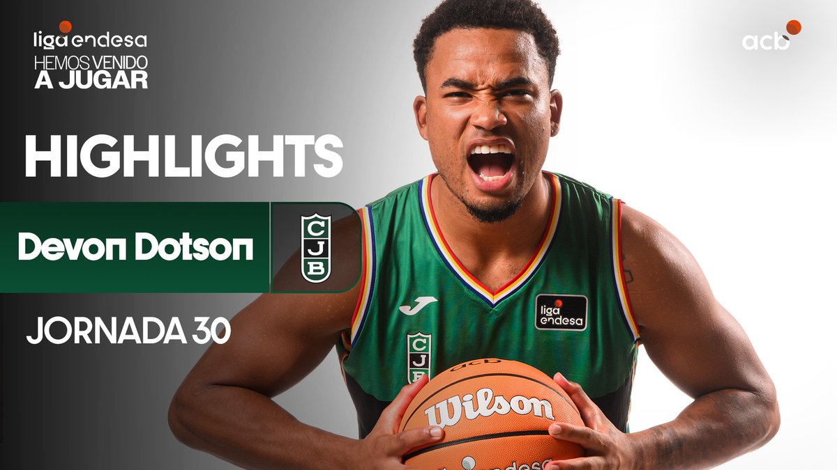 Beşiktaş Fibabanka'nın anlaştığı iddia edilen Devon Dotson'ın, İspanya Liga ACB 30. Hafta karşılaşmasında Bilbao Basket'e karşı haftanın oyuncusu seçildiği peformansı. 🌟 20 Sayı 4 Ribaund 4 Asist 29 Verimlilik Puanı #Beşiktaş | #PotanınKartalları