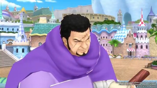 [New Character] ■Blind Swordsman Fujitora [Issho] Light Element / Runner Drop meteorites at capture start to fend off enemies! Ride a boulder with "It's Time To Give 'Em A Full-Blown Test", head to a Treasure Area, and perform an attack upon impact! #BountyRush #ONEPIECE