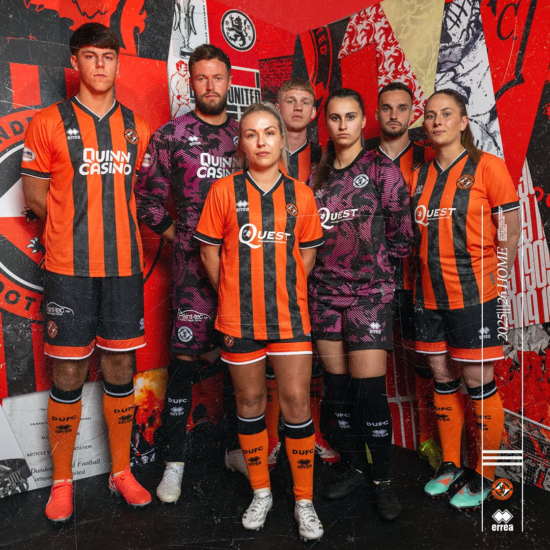 A 𝐬𝐭𝐫𝐢𝐩𝐢𝐧𝐠 new look for 2025/26 😮‍💨🔥 #DUFC x Erreà Sport | @QuinnBet