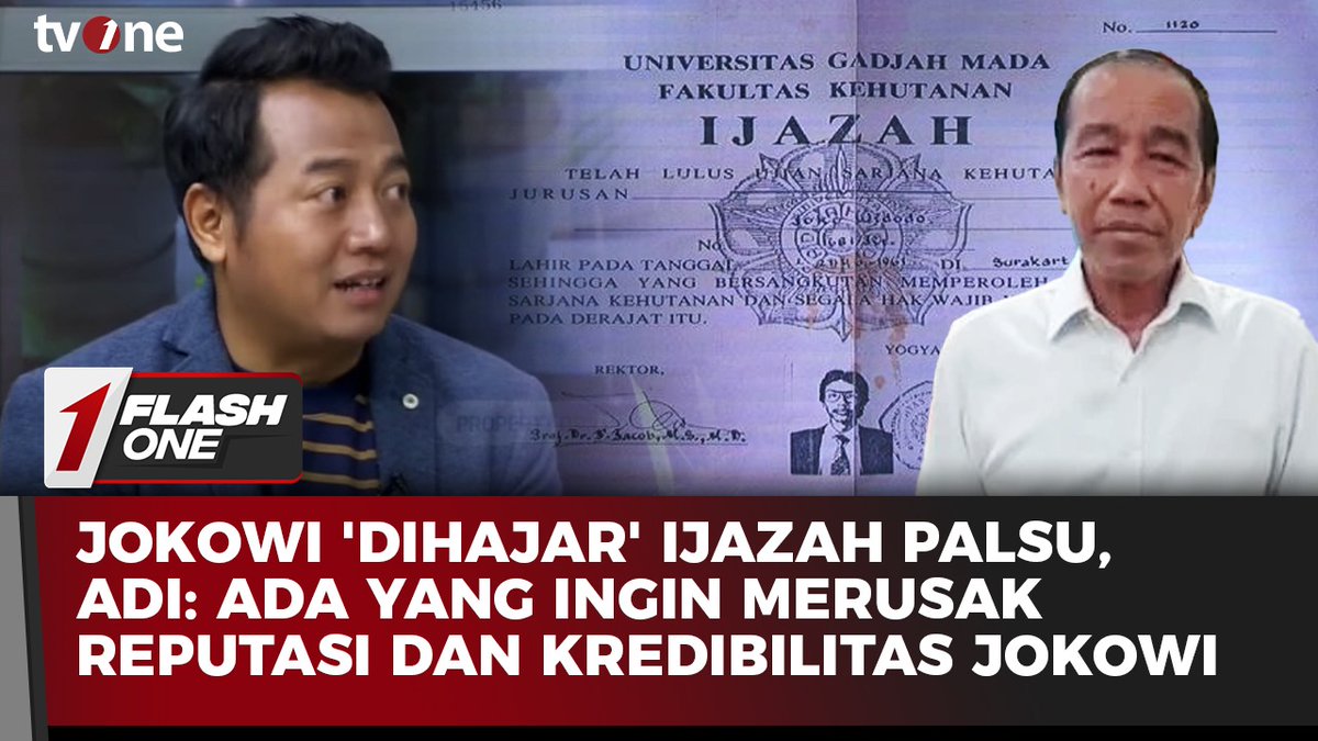 Jokowi 'Dihajar' Ijazah Palsu, Adi: Ada yang Ingin Merusak Reputasi dan Kredibilitas Jokowi