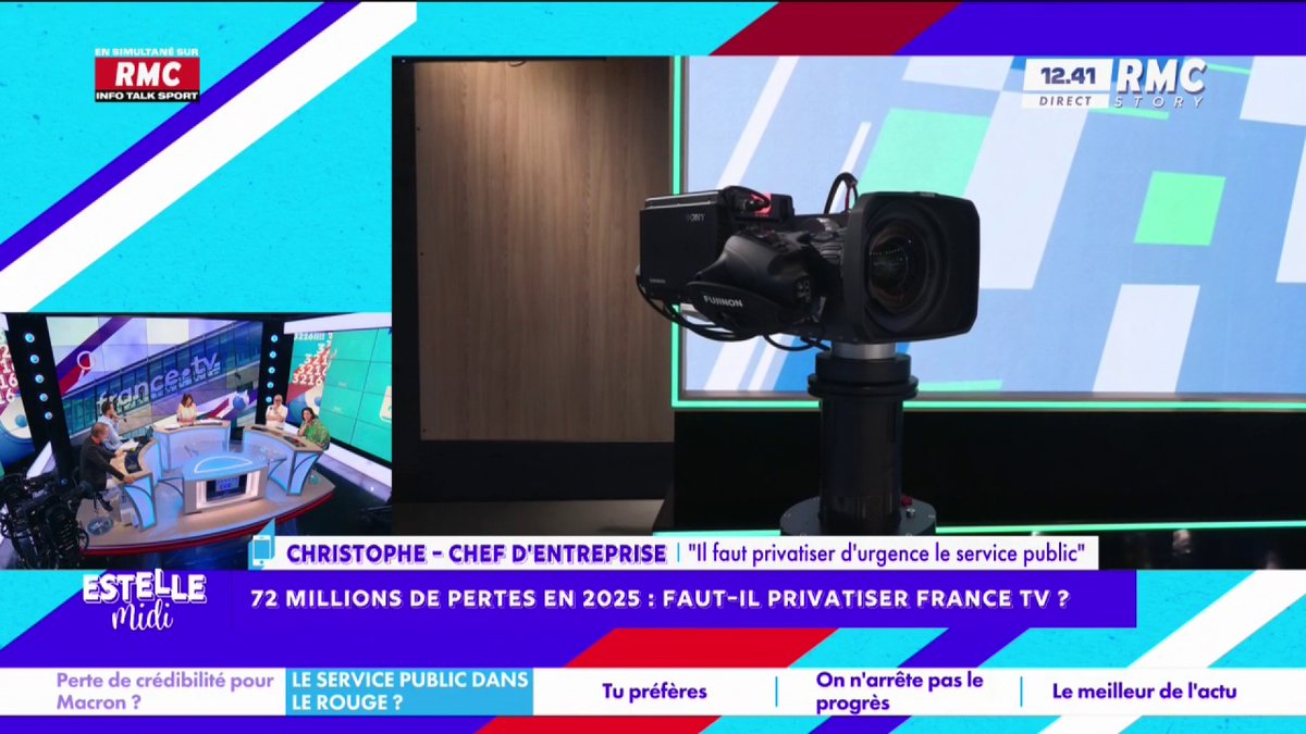 📺 Faut-il privatiser France TV ? 📞 Christophe : "Je ne vois pas pourquoi mes impôts servent à diffuser une opinion qui est toujours la même ! Sur des émissions politiques où il n'y a pas de contradicteurs et ce ne sont que des gens qui se passent la pommade..." #EstelleMidi