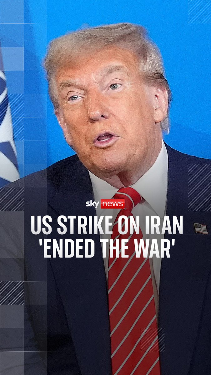Trump says he’s'very proud' of Israel and Iran for agreeing to a ceasefire ‘US strike on Iran ended the war’