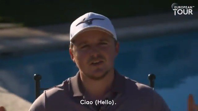 "Part time golfer, full time food critic." When Eddie Pepperell analysed Italian food 😅 #ItalianOpen | #TourArchive