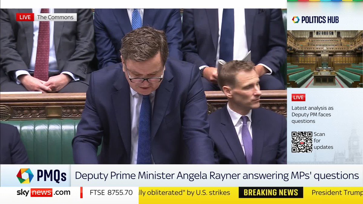 'The welfare bill is dangerously rushed and ill-thought through.' Shadow Chancellor Mel Stride accuses deputy PM Angela Rayner of being unable to defend her own government's policy. 📺 Sky 501, Virgin 602, Freeview 233 and YouTube