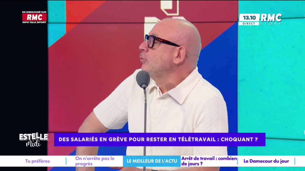 👨💻 Des salariés en grève pour rester en télétravail 🎙️ frédéric hermel🇫🇷 : "Surréaliste. C'est une perte de productivité ! Si les entreprises trouvaient que ça marchait, ils ne pousseraient pas les gens à revenir ! C'est discriminant avec l'ouvrier qui va à l'usine" #EstelleMidi