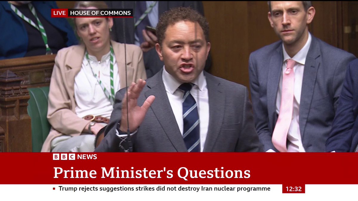 Labour's Calvin Bailey slams "shameful" comments on RAF Brize Norton incident by Reform's Richard Tice The attack was "disgraceful" but blaming the commanding officer was "even more disgraceful", Angela Rayner says #PMQs