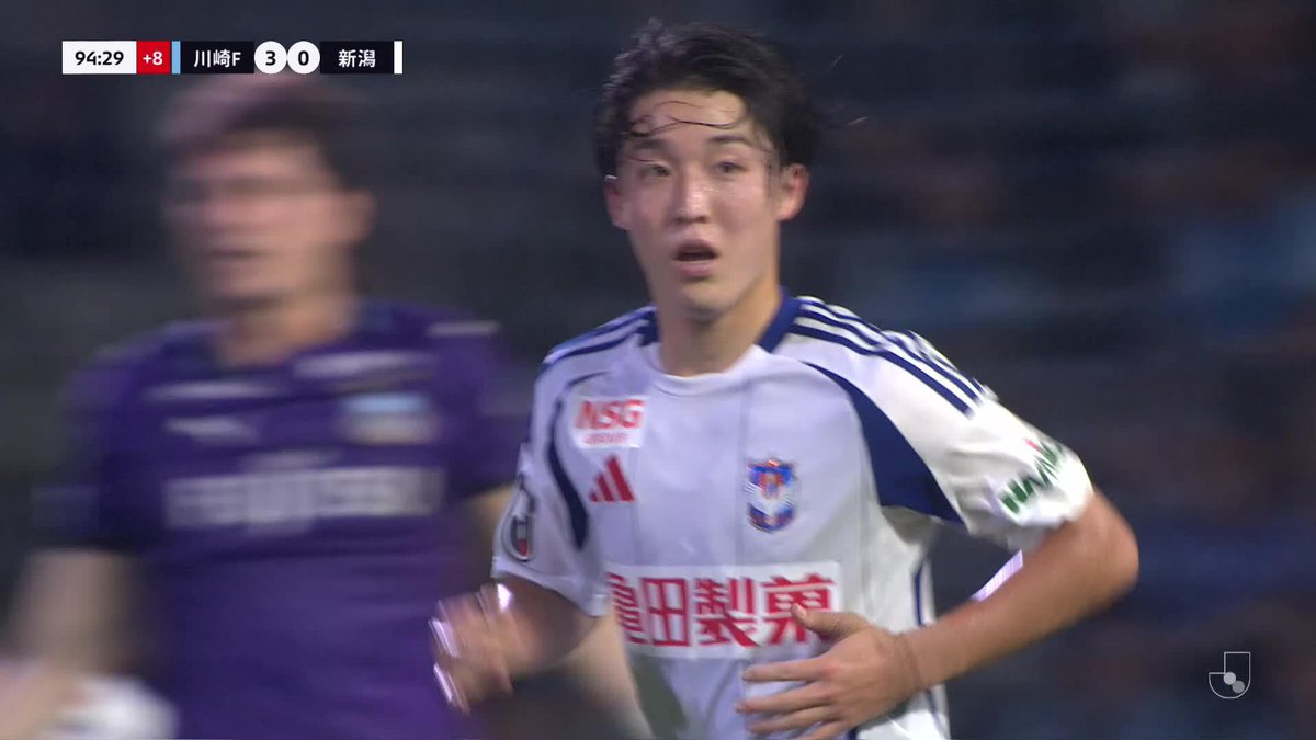 新潟が #奥村仁 のゴールで一矢報いる 🎦 ゴール動画 🏆 明治安田Ｊ１リーグ 第15節 🆚 川崎Ｆvs新潟 🔢 3-1 ⌚️ 90+5分 ⚽️ 奥村 仁（新潟) #Ｊリーグ
