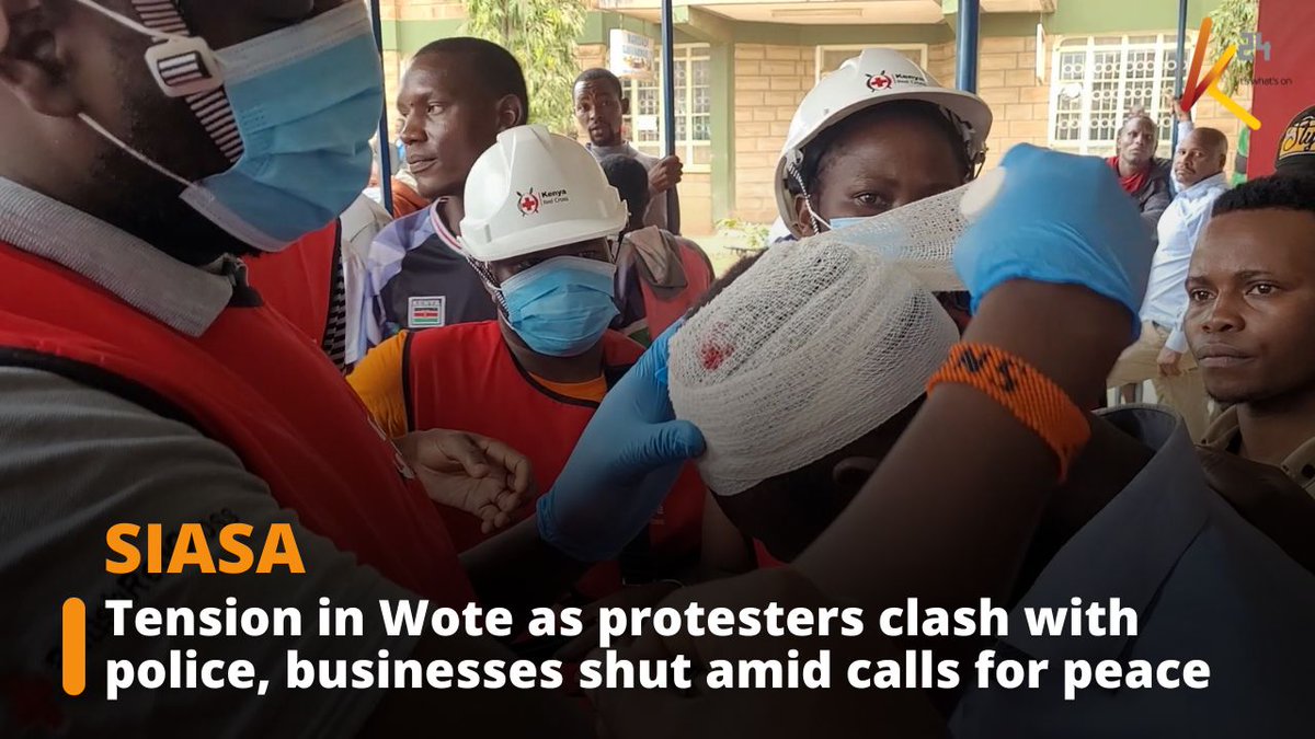 Tension in Wote as protesters clash with police, businesses shut amid calls for peace