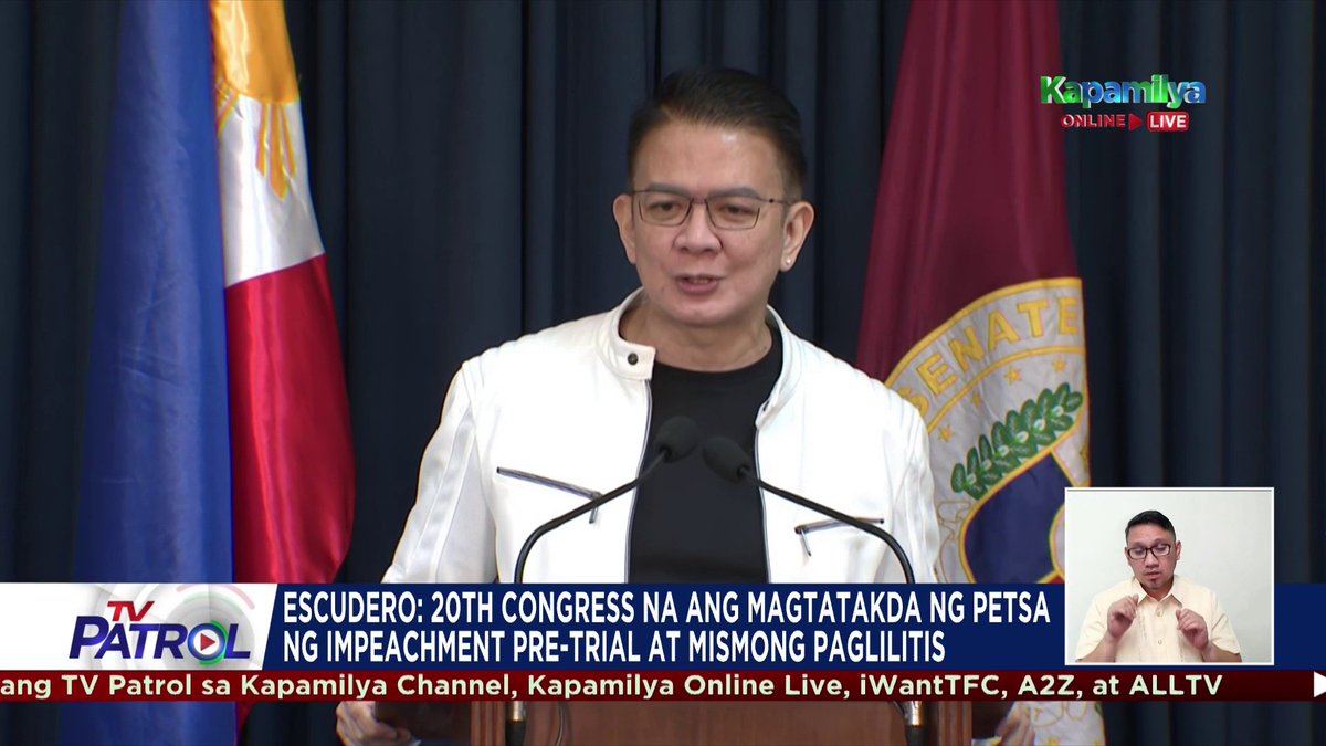 Pinuna ni Senate President Francis Escudero ang tugon ni Vice President Sara Duterte sa summons na ipinadala ng impeachment court habang isinumite na ng Kamara sa korte ang sertipikasyong nagsasabing wala silang nilabag nang ihain ang impeachment case laban sa bise presidente.
