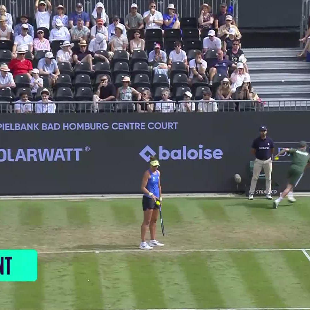 Digging deep 🪏 Haddad Maia navigates Svitolina 3-6, 6-4, 7-6(7) to make the last eight in #BadHomburgOpen