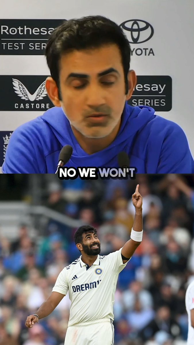 Gautam Gambhir on Jasprit Bumrah's availability for the Test series.