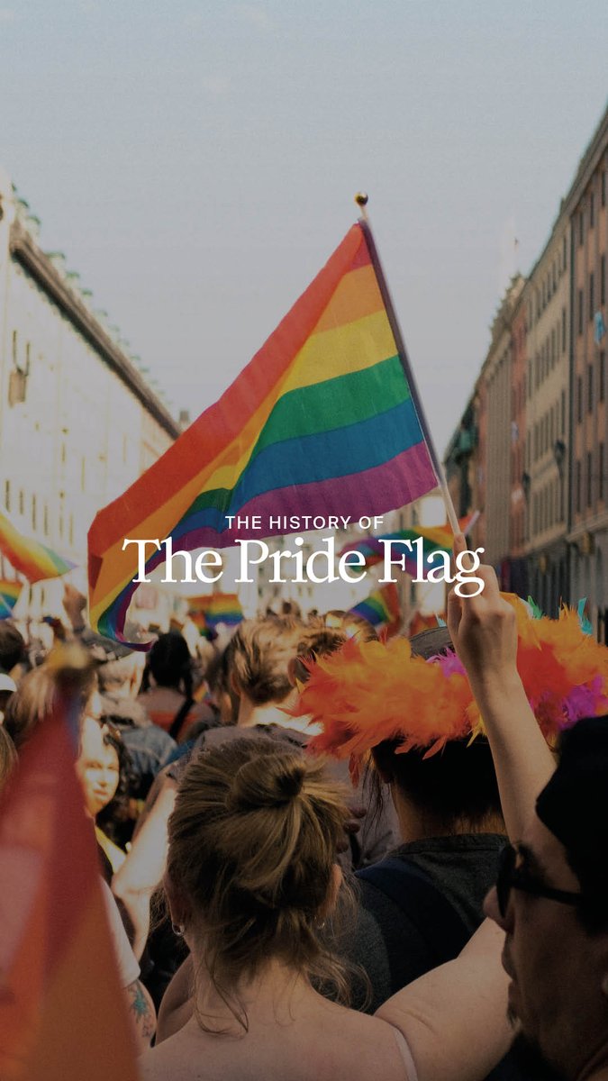 Did you know the Pride flag is less than 50 years old? On this day in 1978, the flag flew for the first time at the San Francisco Gay and Lesbian Freedom Day Parade. Originally designed by Gilbert Baker, here's how it became the symbol we know today 🌈