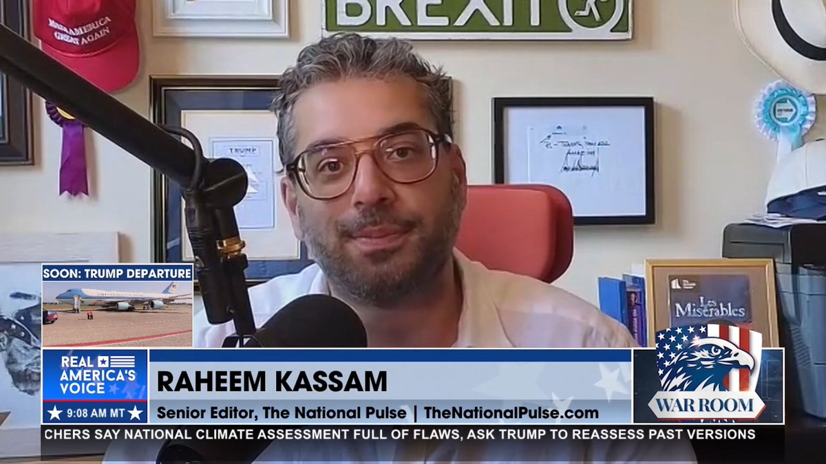 “This guy belongs to a group of Muslims called the ‘Twelvers’ who believe that to this day, there is a 1,200-year-old living prophet on earth who is in hiding and going to come out sometime soon and proselytize Islam the world over.” - Raheem J. Kassam on New York’s Dem mayoral candidate. Bannon’s WarRoom