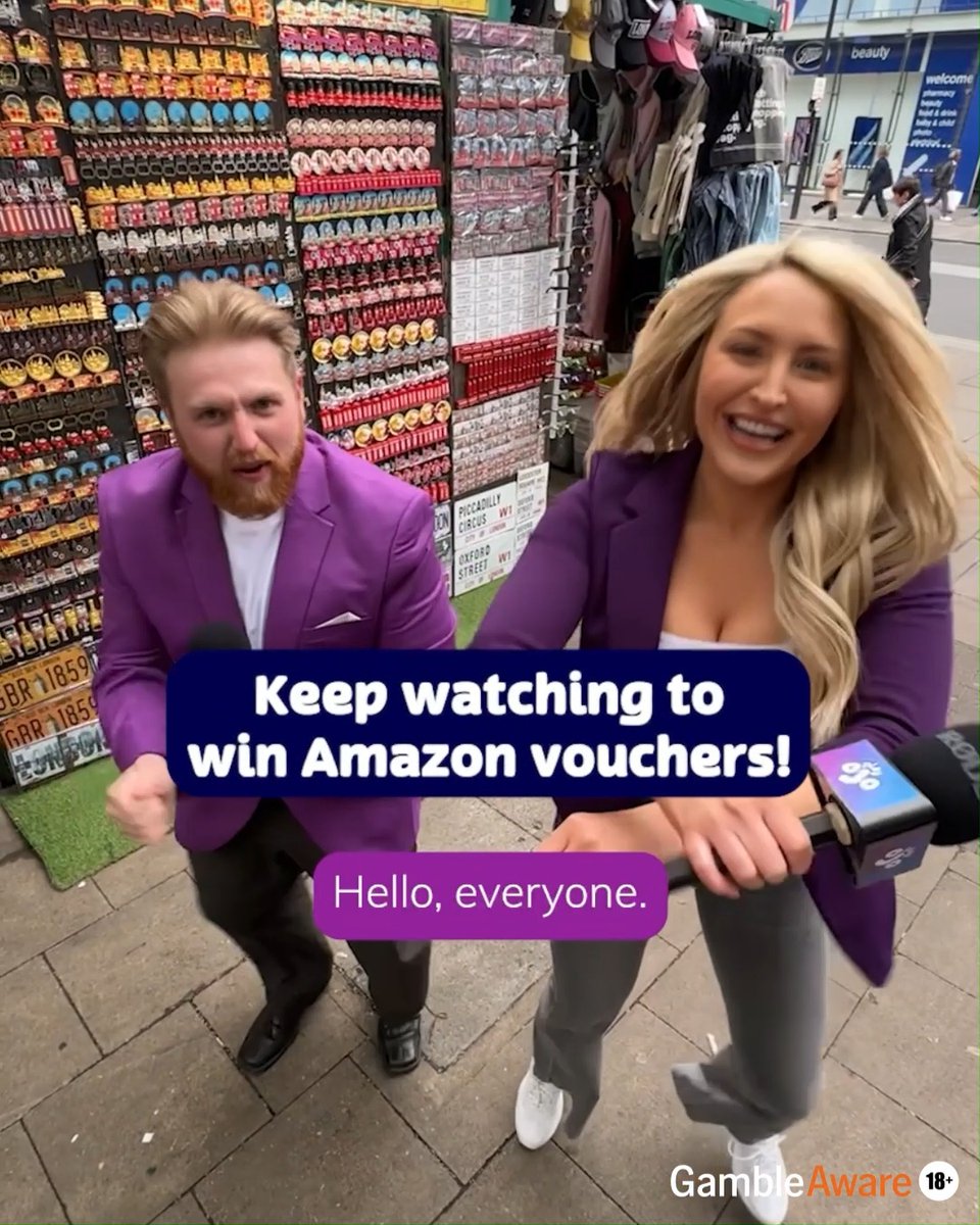 🕺 Our talented hosts are having a dance-off! And they’re giving a £𝟒𝟎 𝐀𝐦𝐚𝐳𝐨𝐧 𝐯𝐨𝐮𝐜𝐡𝐞𝐫 𝐭𝐨 𝐭𝐡𝐫𝐞𝐞 𝐥𝐮𝐜𝐤𝐲 𝐎𝐉𝐎𝐞𝐫𝐬 who can name the dance 💃 ⁣⁣ ⁣⁣ Who was the better dancer? Street Casino's very own Andy or our Channel 5 Live Casino Show host, Emma Louise Jones ? ⁣⁣ _________ ⁣⁣ Three randomly selected winners will be announced on 2nd July to win a £40 Amazon voucher. ⁣⁣ Winners must message us to redeem. Vouchers are not exchangeable for cash.