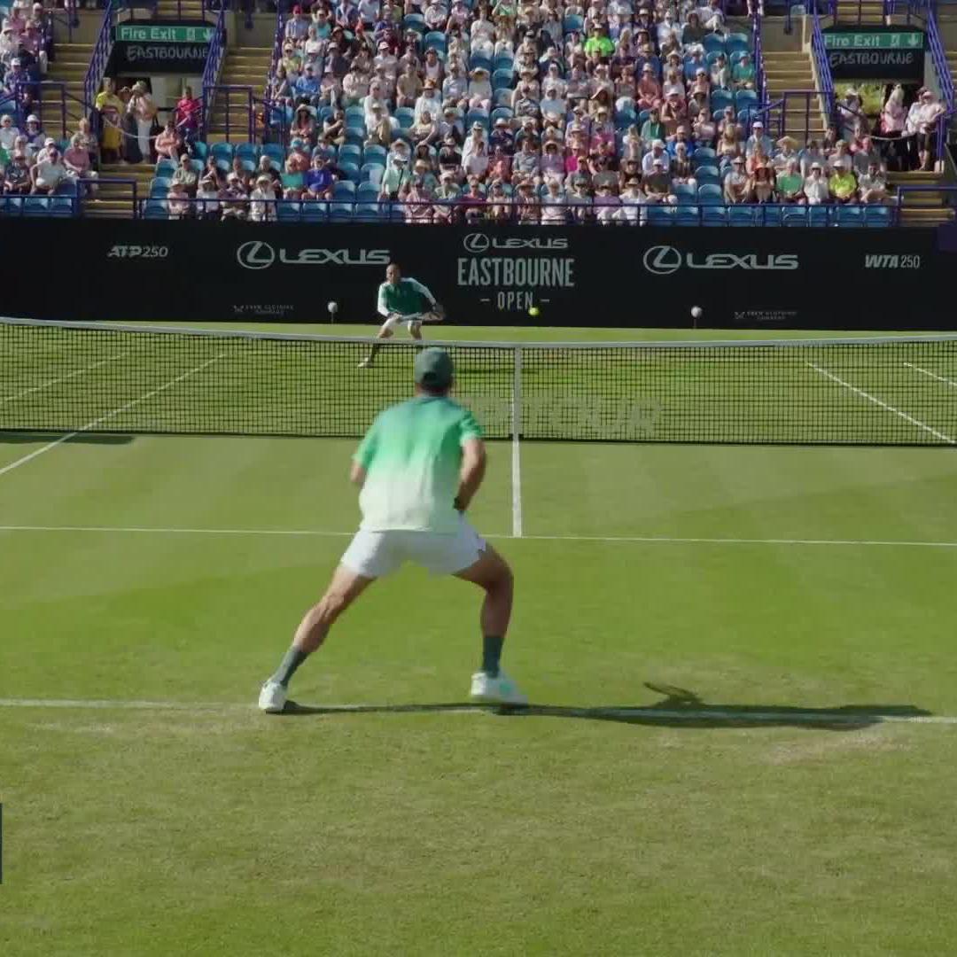 Tennis from court-level 🤩 #LexusEastbourneOpe