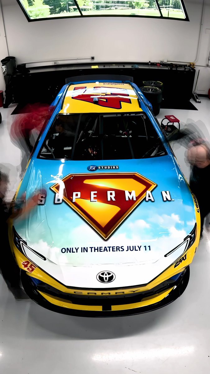 Like Clark Kent in a phone booth, the No. 45 Upper Deck Toyota Camry XSE shifts into a brand new, supercharged look! Check out this incredible time-lapse of the Superman x 23XI Racing car being wrapped, and collect the first of two cards featuring the car design on Upper Deck e-Pack! #Superman - Only in Theaters July 11. Get Tickets Now!