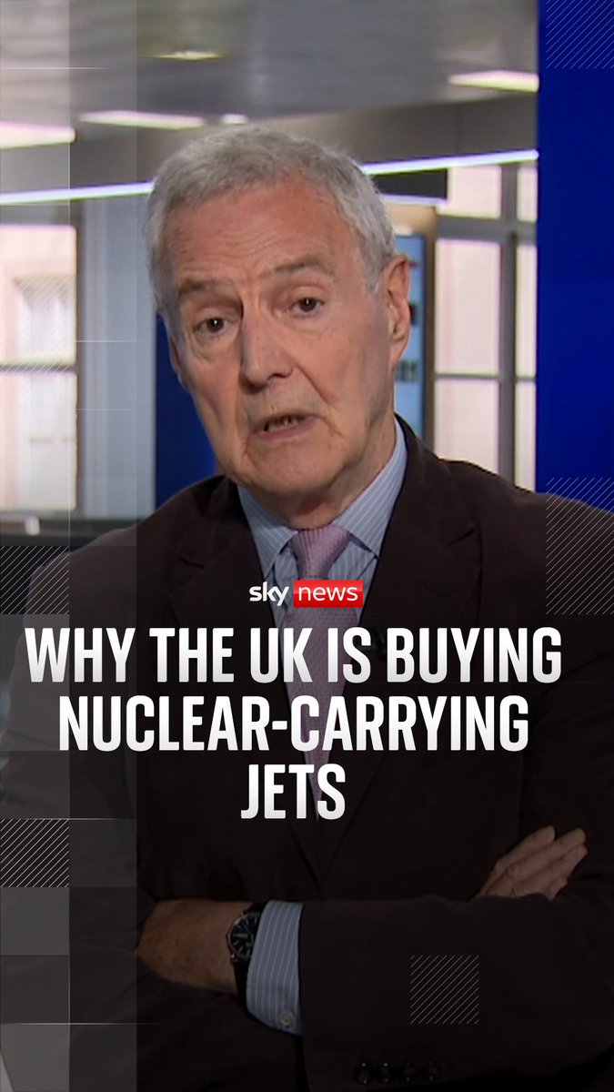 The UK will buy at least 12 F-35 stealth jets that can carry nuclear warheads. Sky's military analyst Michael Clarke explains why 👇
