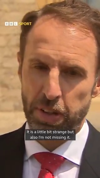 Gareth Southgate isn't missing the England job! 😅