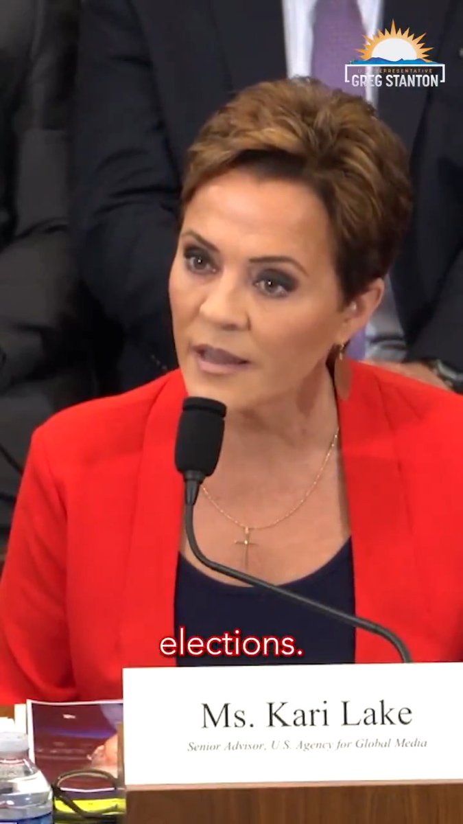 Kari Lake lied about losing her own election—despite losing in court over and over again. How the hell can Americans trust her as the head of the U.S. Agency for Global Media? More from today’s @houseforeign hearing ⬇️