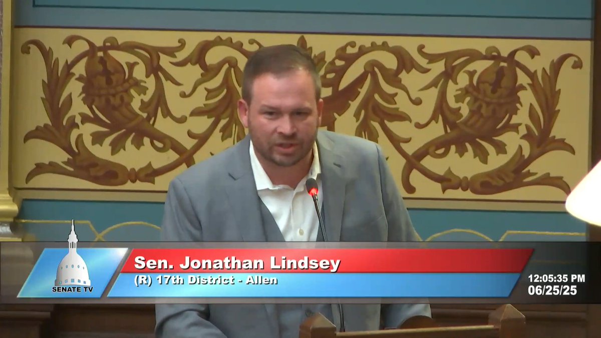 Michigan State Sen. Jonathan Lindsey (R-Allen) suggests Democrats call the president "Daddy Trump" in resolutions condemning him. Senate President Pro Tempore Jeremy Moss (D), who is openly gay: "You don't wanna know what 'daddy' means in my community."