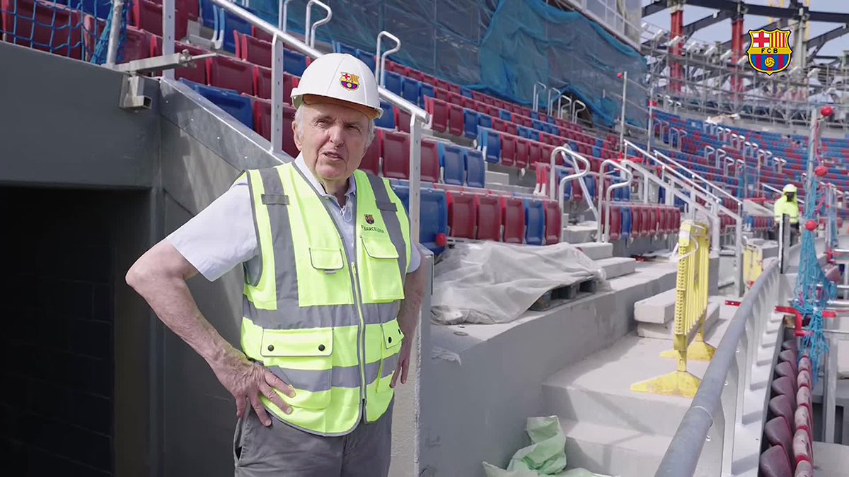 Hem portat a Joaquím Gabarró, President del Casal de l'Avi, al nou Spotify Camp Nou. La seva reacció ho diu tot 🥹😍