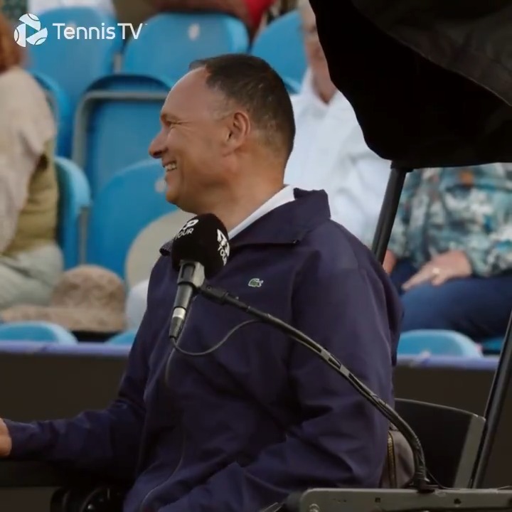 Mohamed Lahyani on seagull duty in Eastbourne 😂 #LexusEastbourneOpen