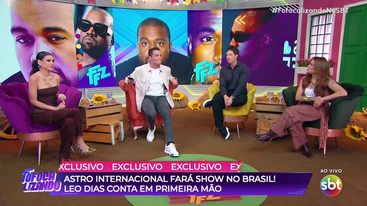 Exclusiva de Leo Dias! Kanye West virá ao Brasil!! #FofocalizandoNoSBT