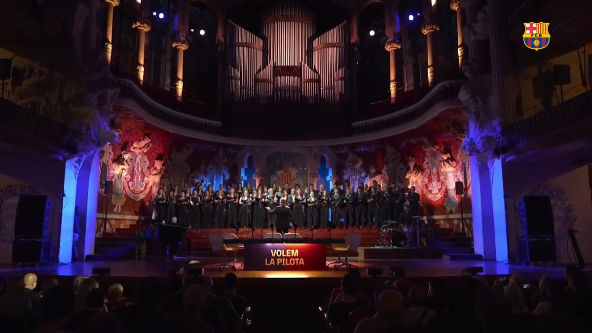 The Barça anthem sung by Orfeó Català at the Palau de la Música Catalana 💙❤️