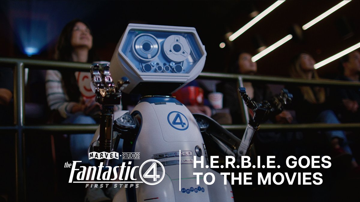 H.E.R.B.I.E. goes to the movies! 🍿 In one month, see Marvel Studios’ #TheFantasticFour: First Steps in theaters July 25. Get tickets now: