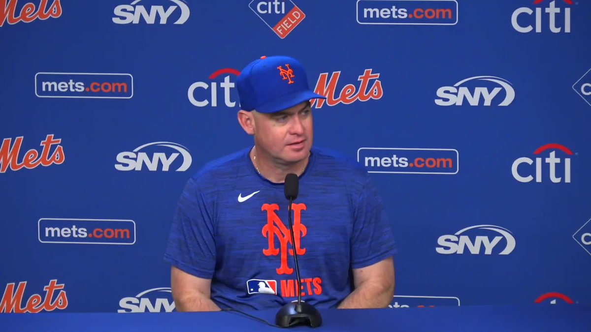 "Pretty cool story, right?" Carlos Mendoza talks about the Mets promoting Jonathan Pintaro to the big leagues and the team's "organizational win" in finding him and helping him develop: