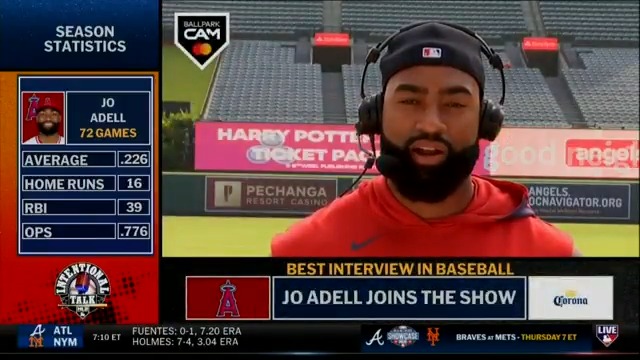 With 9 HR and a .976 OPS this month entering today, June has belonged to Jo! Los Angeles Angels outfielder Jo Adell discusses his recent power surge and Christian Moore adjusting to the clubhouse. MLB Network + Corona USA