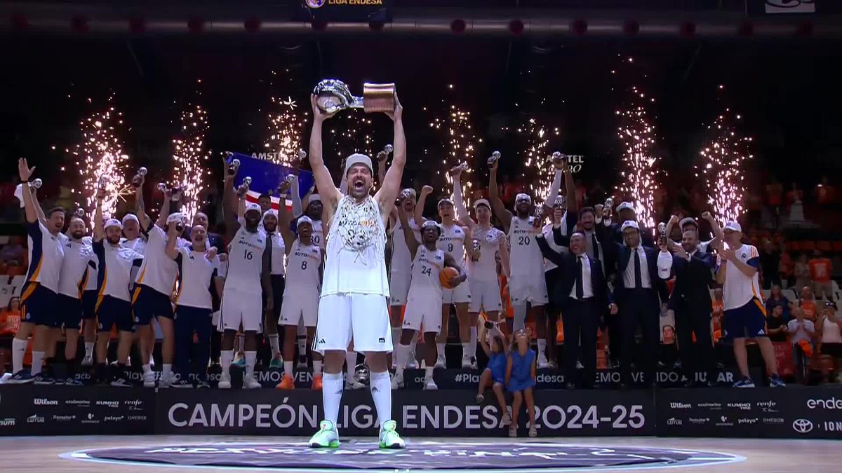 EL REAL MADRID DE BALONCESTO ES CAMPEÓN DE LIGA 🤍