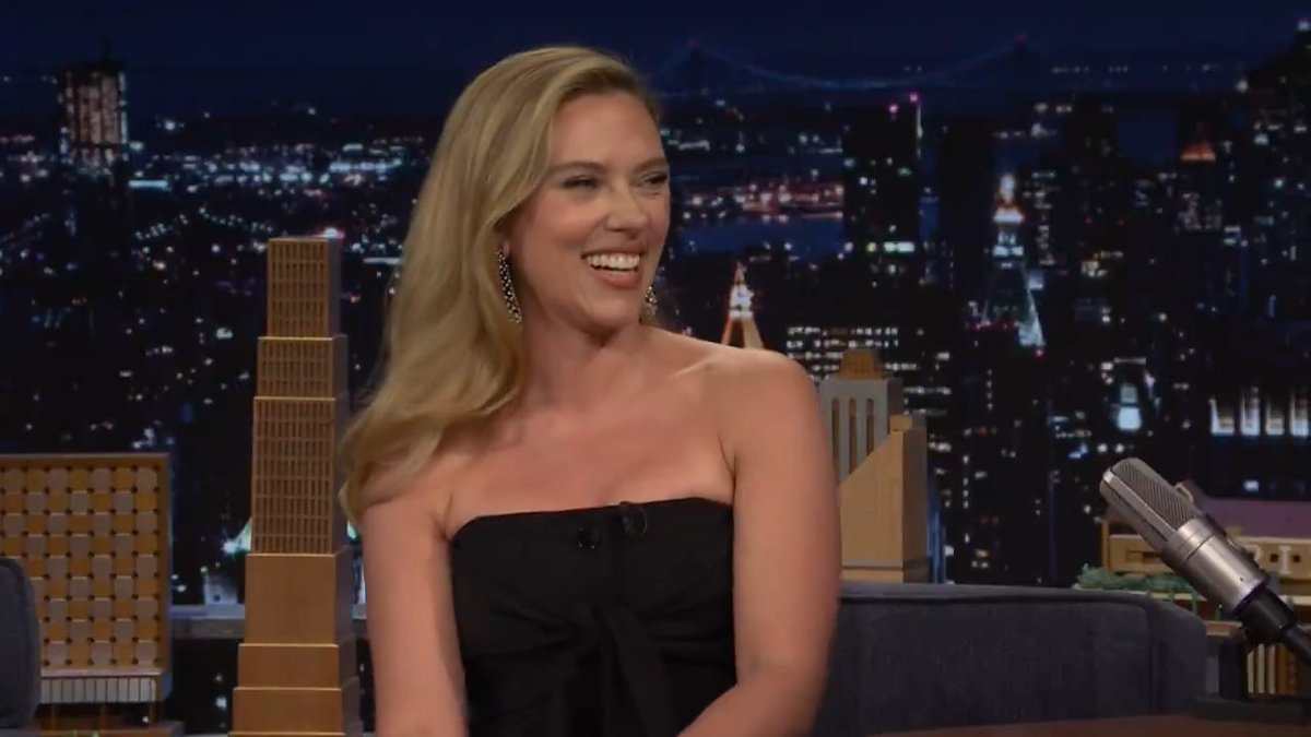 Scarlett Johansson hints at what’s in store in Jurassic World 👀 #FallonTonight