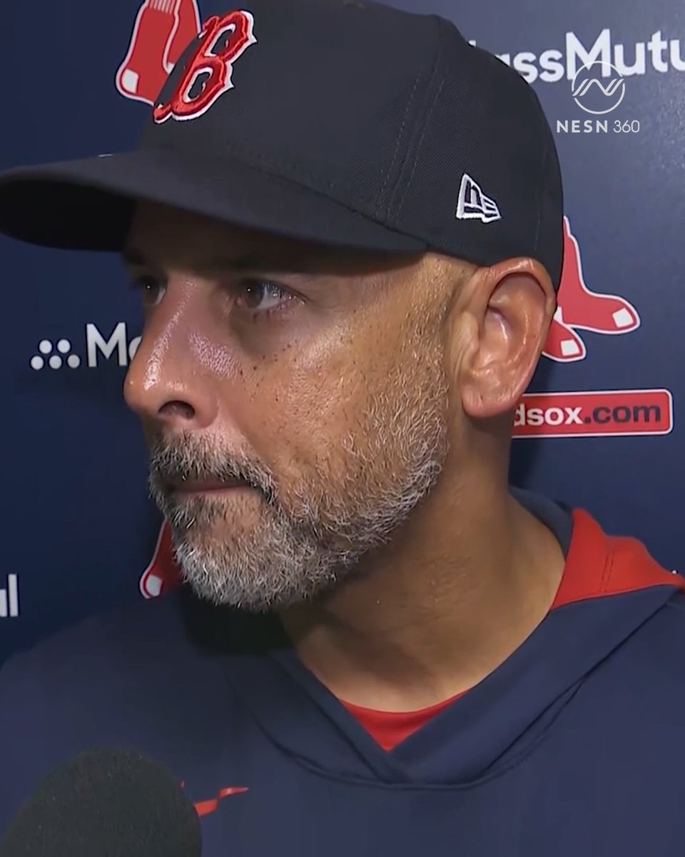 Alex Cora on the Red Sox's 14 K's 🎙️ "We've ben striking out since day one. We have to make adjustments."