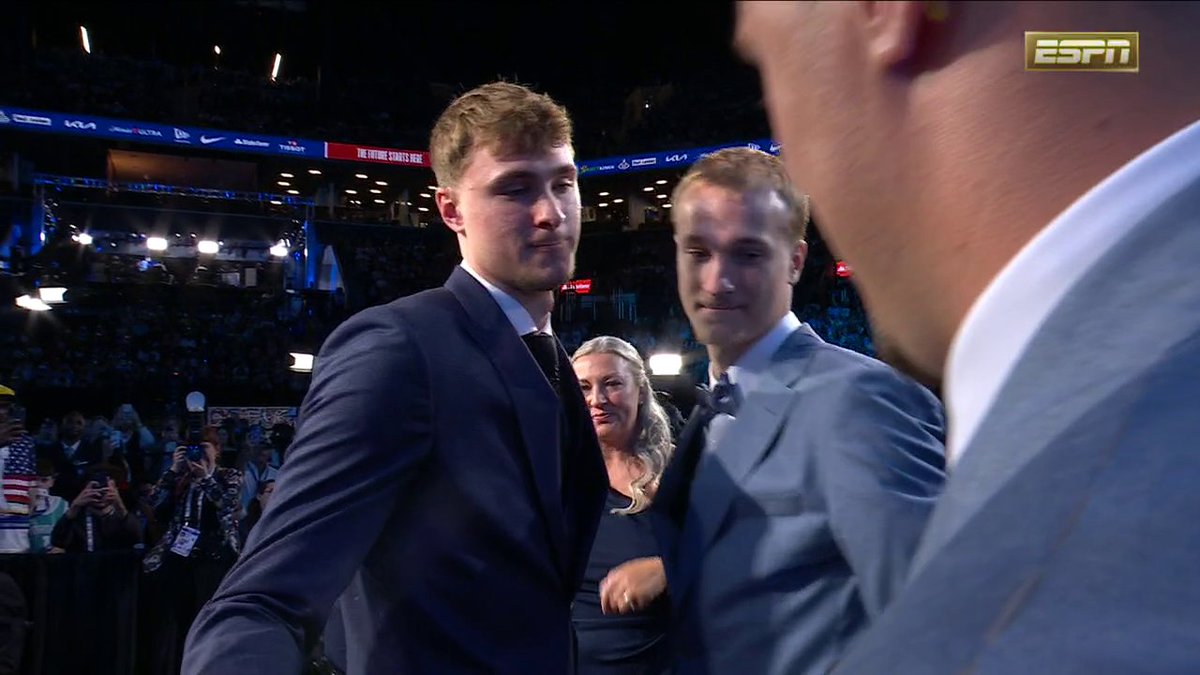 The moment Cooper Flagg was drafted with the No. 1 pick by the Dallas Mavericks 👏