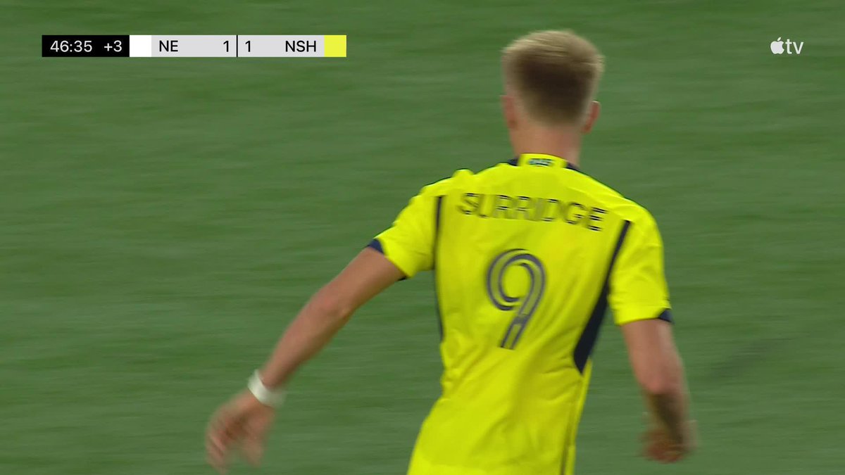 Sam Surridge can't stop scoring 🤩 The Englishman's 13th goal of the season gives Nashville SC the equalizer at the end of the first half