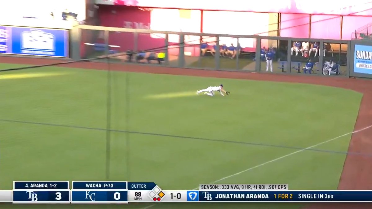 Jac Caglianone lays out to make the grab!