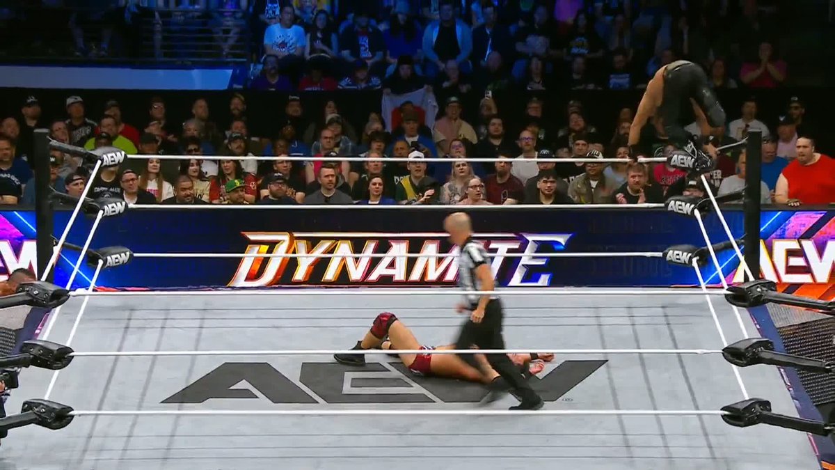 IT'S @BANDIDOWRESTLER FROM - no wait - @TAKESOUP FROM - no wait - @SUSSEXCOCHICKEN FROM THE TOP! Watch #AEWDynamite LIVE on TBS &amp; MAX