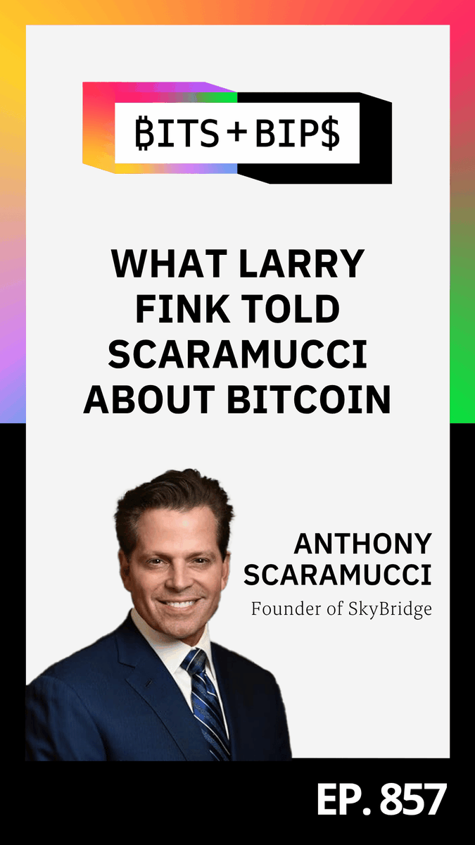 From hating Bitcoin to launching the biggest ETF in history 🤯 Anthony Scaramucci dishes on a wild convo with Larry Fink, and what Circle’s price action says about institutional FOMO 💸