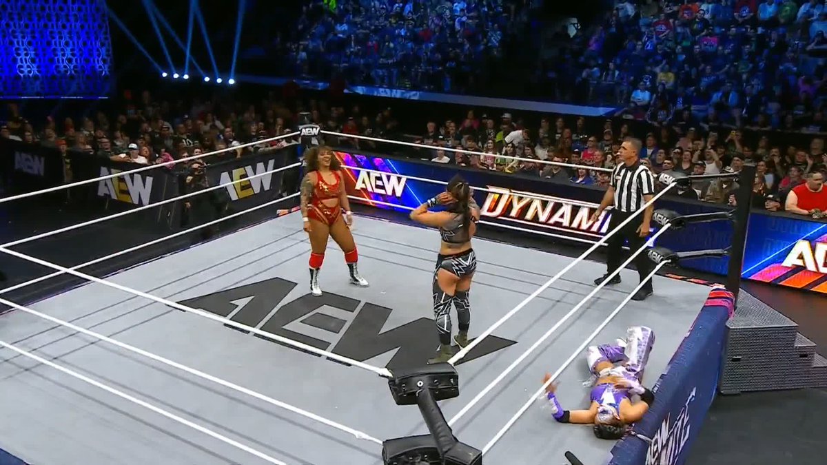 How ARE things between @WillowWrestles + @CallMeKrisStat? Watch #AEWDynamite LIVE on TBS &amp; MAX
