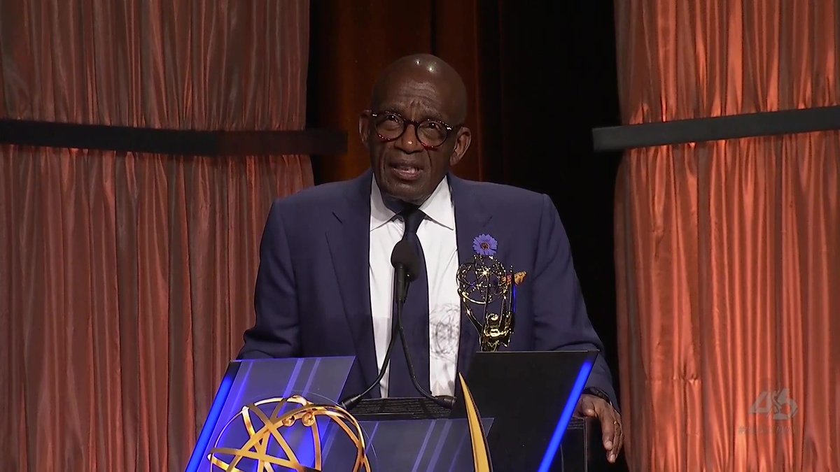 Al Roker receiving the prestigous Lifetime Achievement award tonight! "Always be yourself, everybody else is taken".
