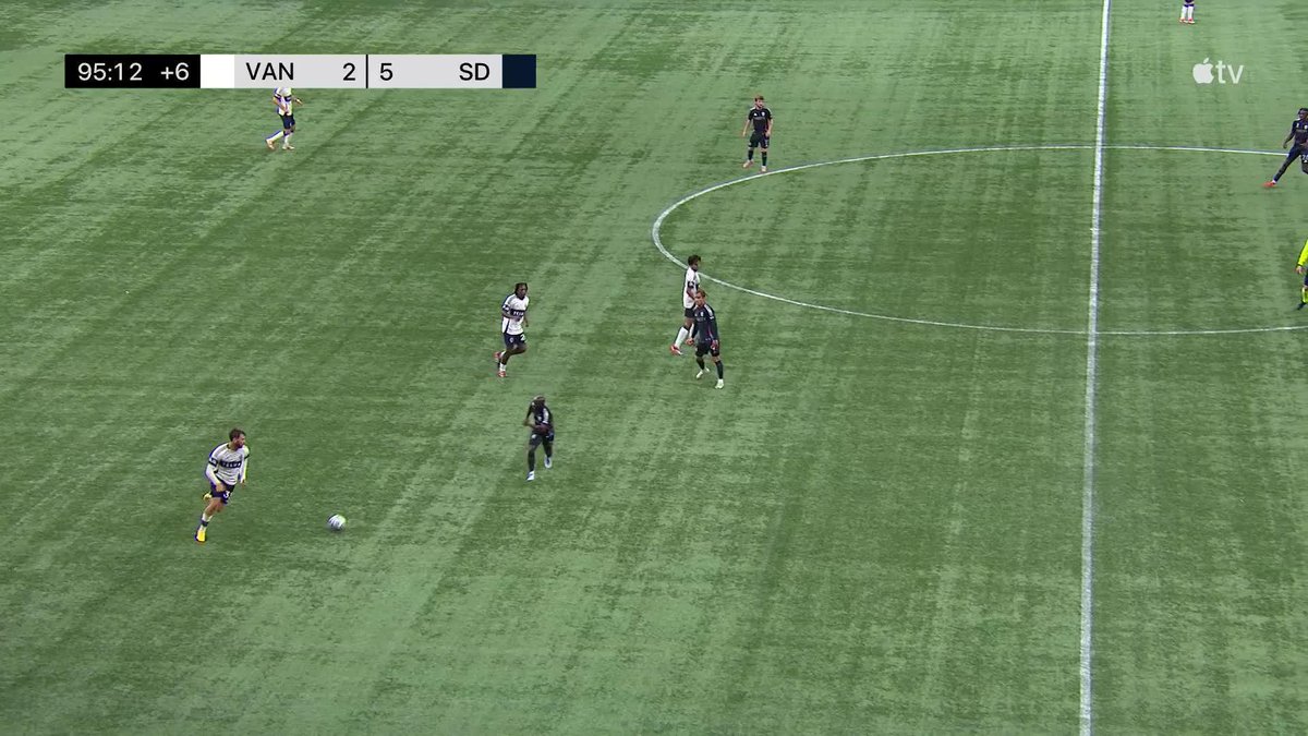 Until the final whistle! Antoine Coupland slots in his first on his MLS debut! #VWFC | #VANvSD